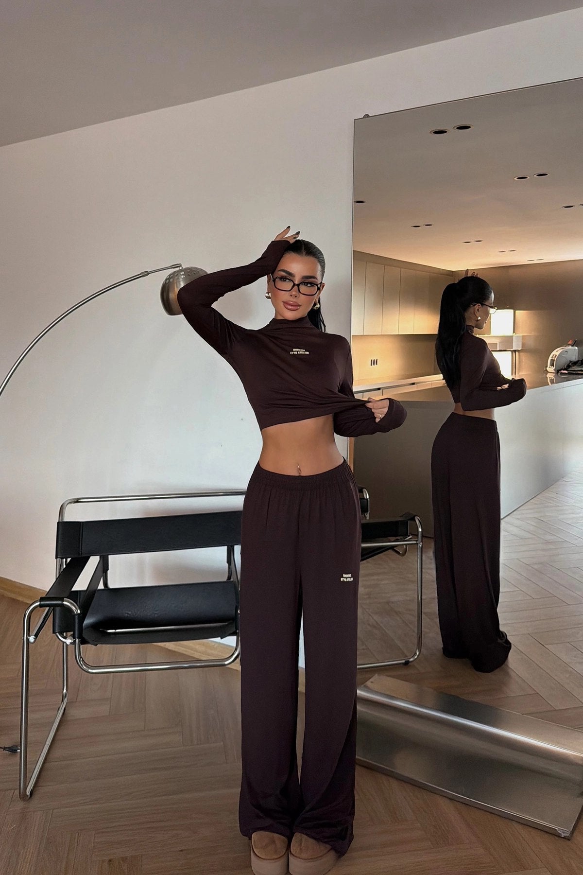 Brown Casual Sport Set