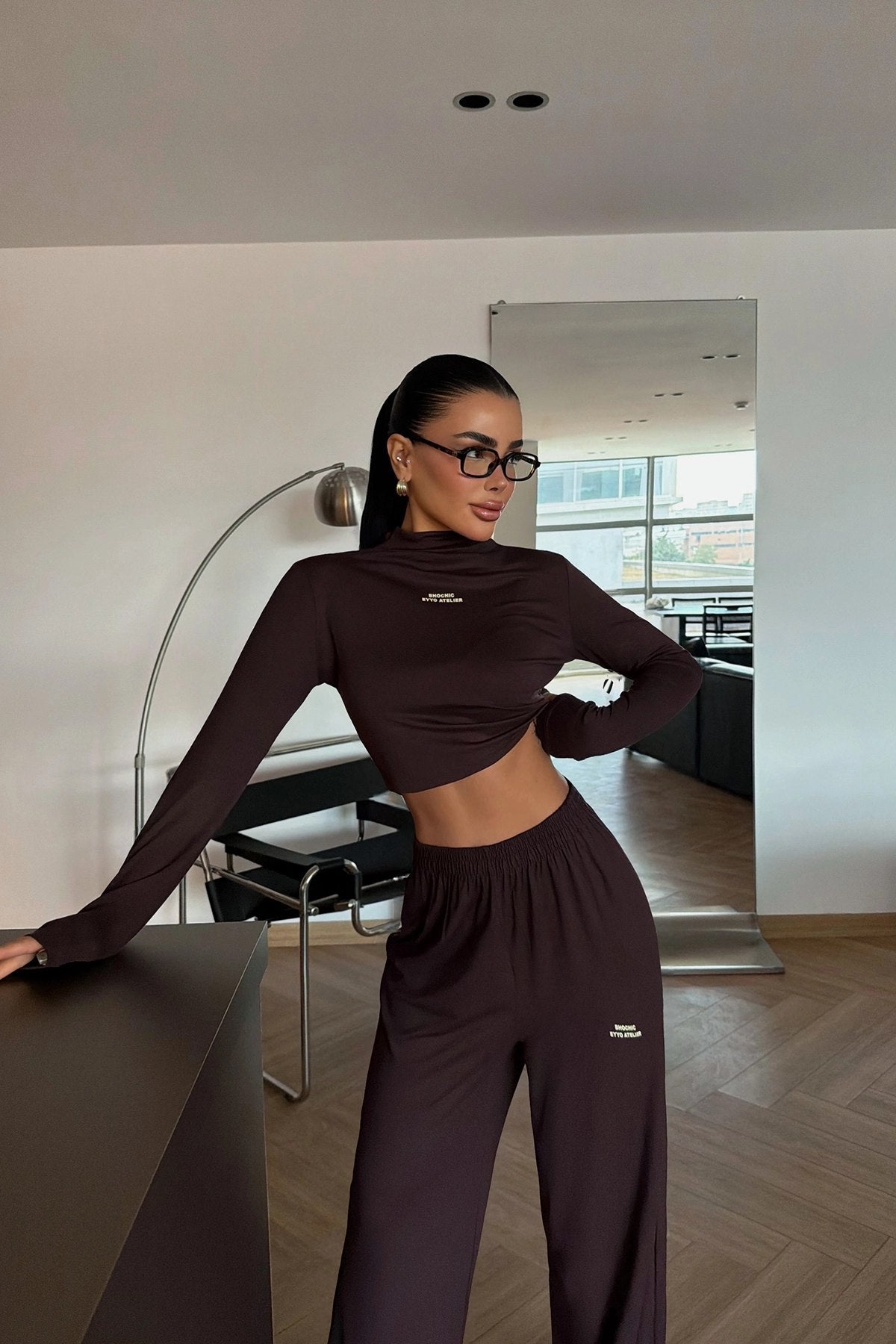 Brown Casual Sport Set