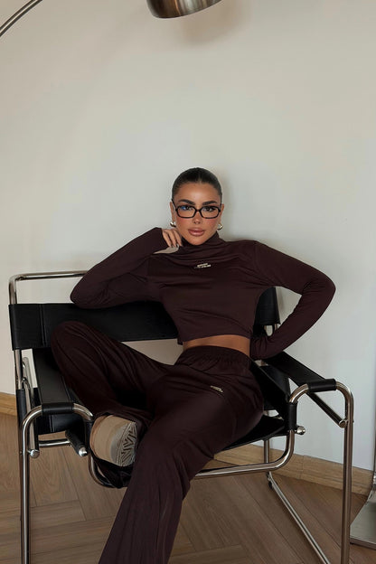 Brown Casual Sport Set