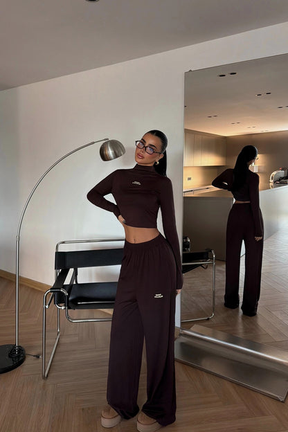 Brown Casual Sport Set